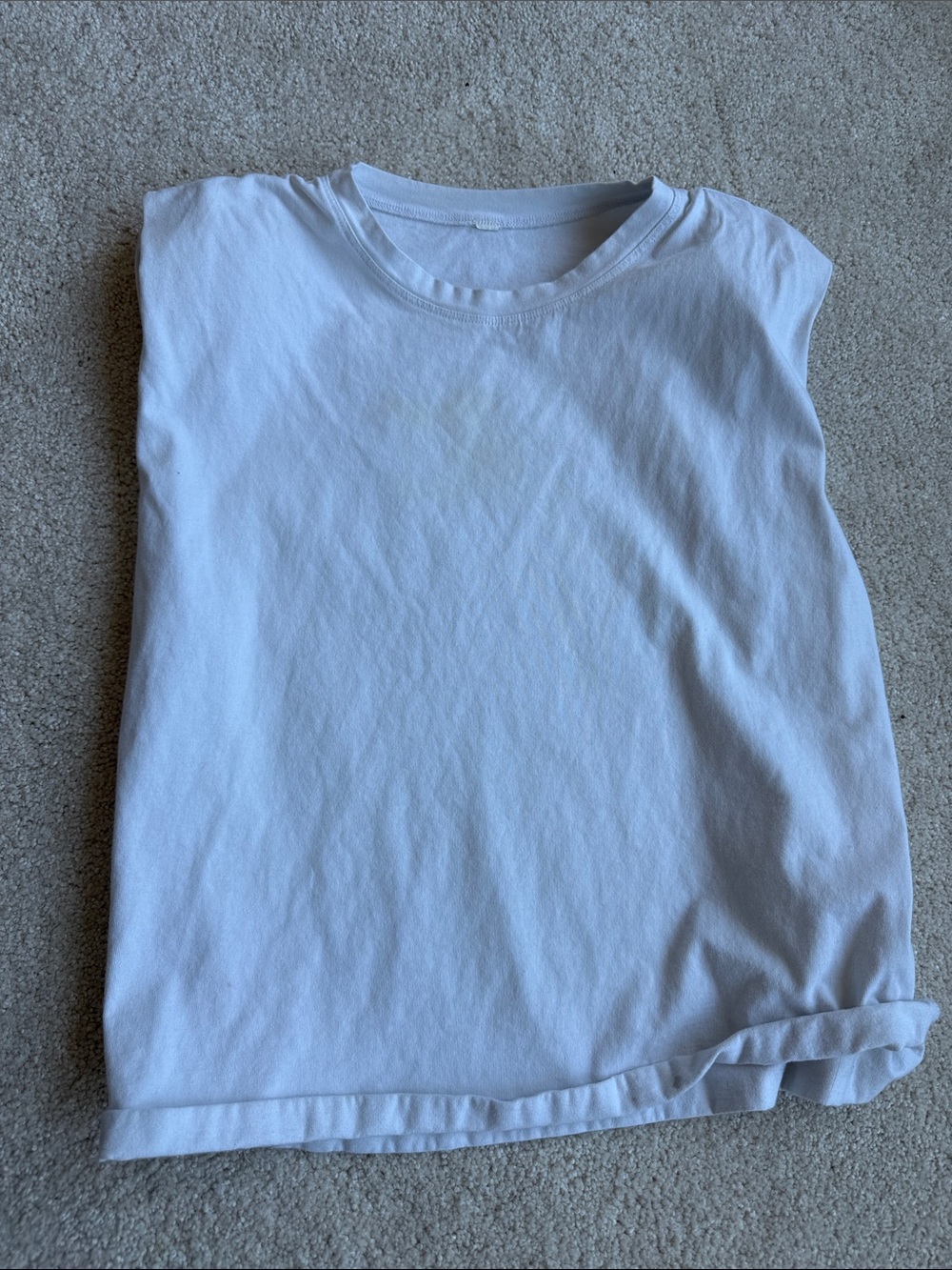 ALO Yoga White Women's Tank Top Sleeveless Crewneck
